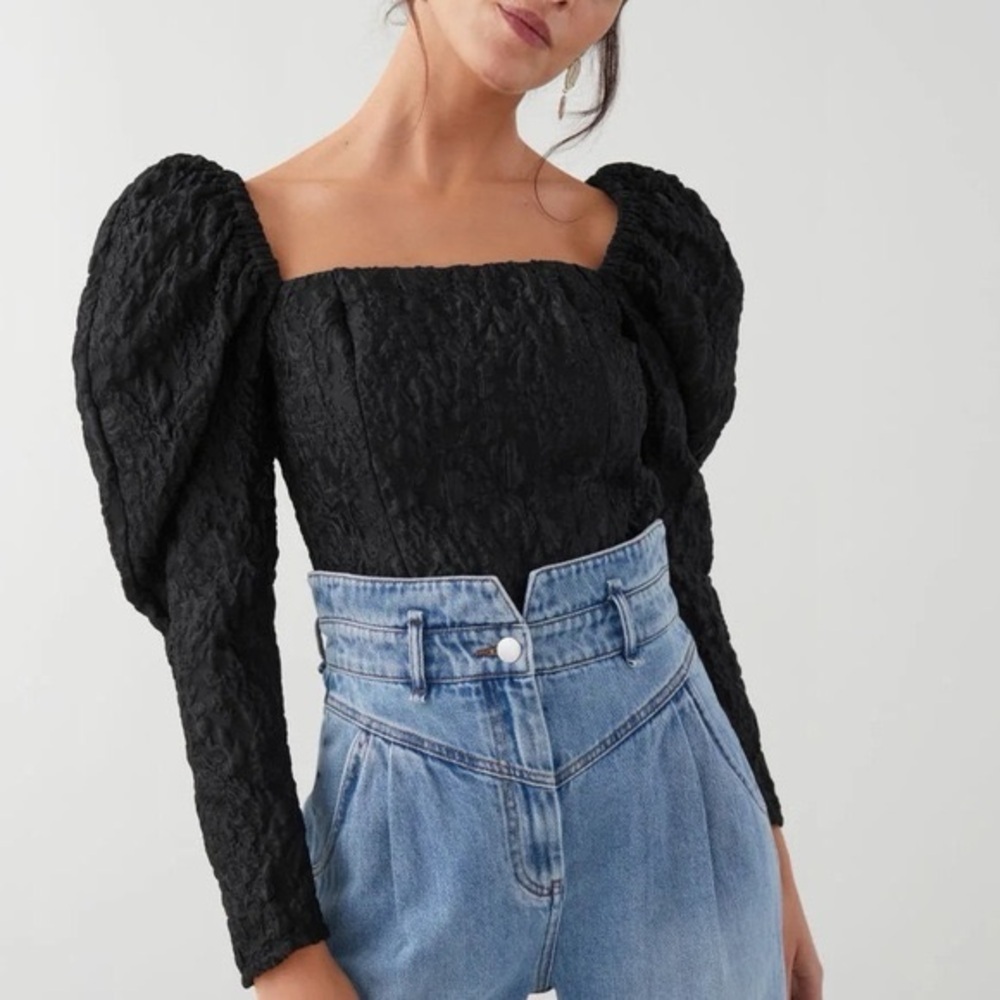 & Other Stories Jacquard Top